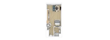S4 Floor Plan at The Jayne, California, 90016