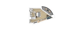 S5 Floor Plan at The Jayne, Los Angeles, CA