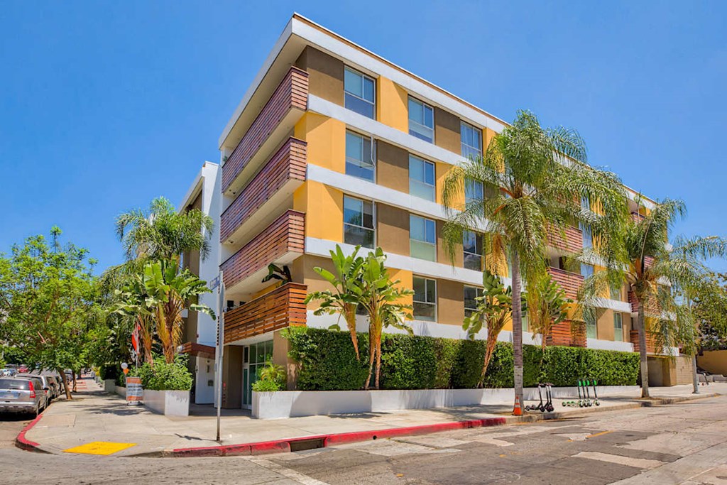 A multi-story building at 1800 Whitley, Los Angeles
