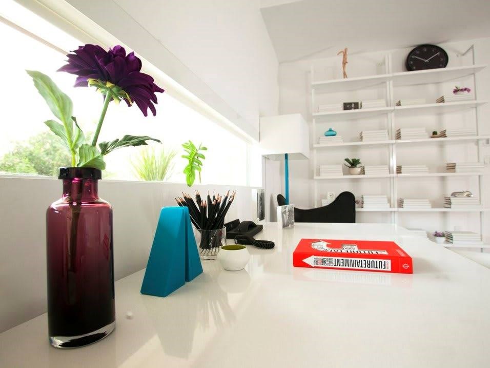 Desk Closeup at 1800 Whitley, Los Angeles, CA