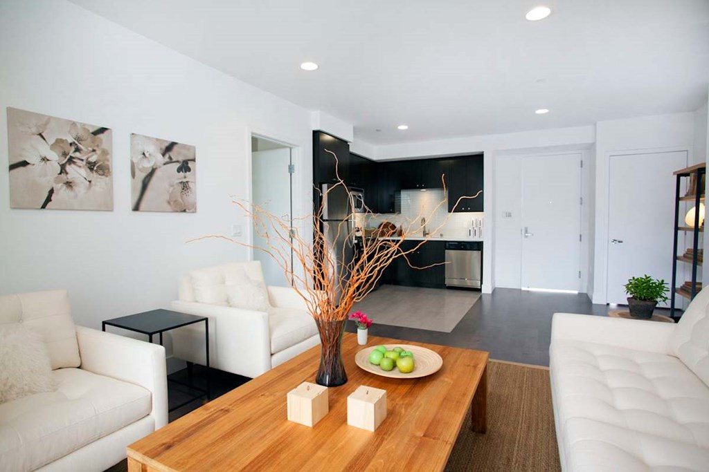 Kitchen And Living Room at 1800 Whitley, Los Angeles