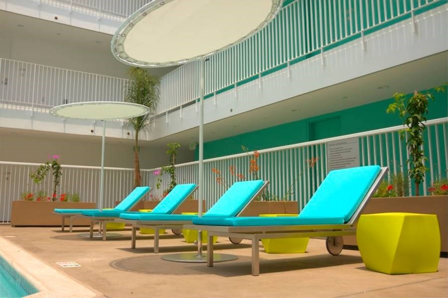 Poolside Sundecks at 1800 Whitley, California, 90028