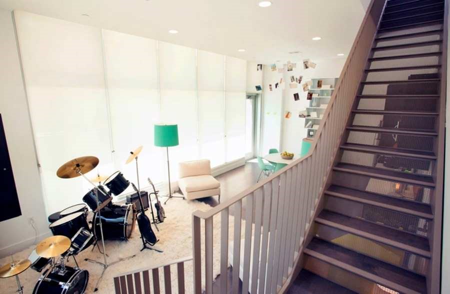 Staircase at 1800 Whitley, Los Angeles California