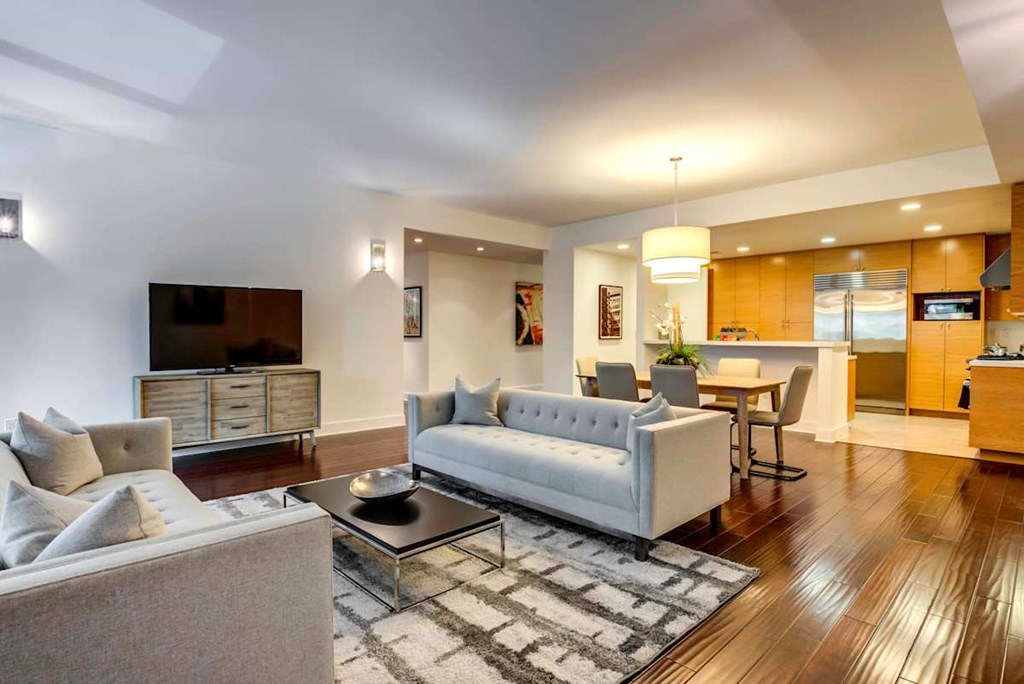 Living Room With Kitchen at Catania, California