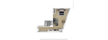 A3 Floor Plan at Zoe Lofts, Los Angeles, CA