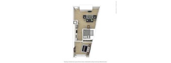 B1 Floor Plan at Zoe Lofts, Los Angeles