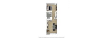 B2 Floor Plan at Zoe Lofts, California, 90016