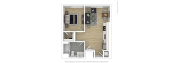 B6 Floor Plan at Zoe Lofts, Los Angeles, CA 90016
