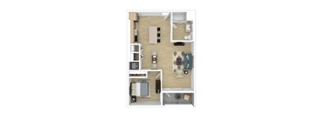 A11 Floor Plan at The Wilson, Santa Monica, CA 90405