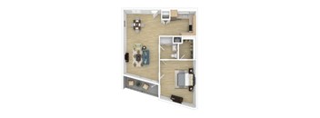 A16 Floor Plan at The Wilson, Santa Monica California