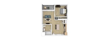 A2 Floor Plan at The Wilson, California