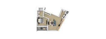 A4 Floor Plan at The Wilson, Santa Monica