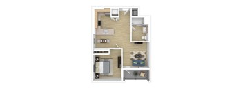 A6 Floor Plan at The Wilson, Santa Monica, CA 90405