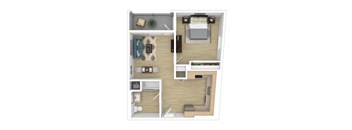 A8 Floor Plan at The Wilson, Santa Monica California