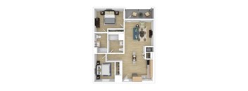 B11 Floor Plan at The Wilson, Santa Monica