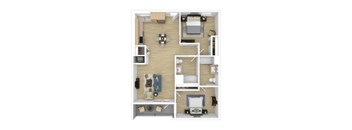 B6 Floor Plan at The Wilson, Santa Monica California