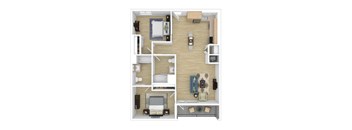 B8 Floor Plan at The Wilson, California, 90405