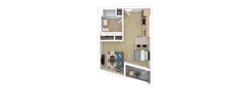 S1 Floor Plan at The Wilson, Santa Monica California