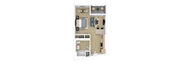 S2 Floor Plan at The Wilson, California, 90405
