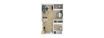 S4 Floor Plan at The Wilson, Santa Monica, 90405