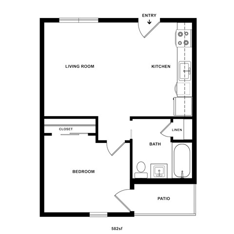 A2 Floor Plan at The Dillon II at Silver Lake, California