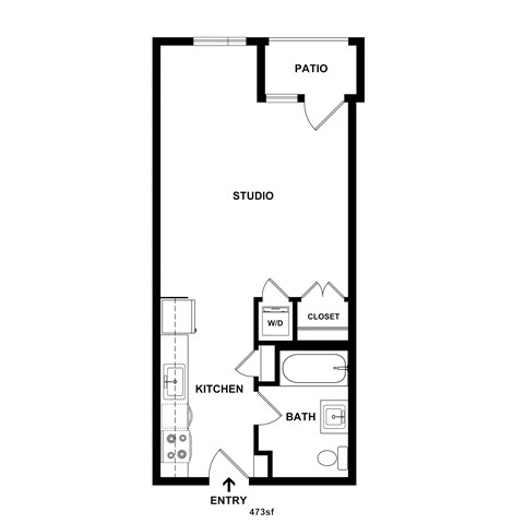 S2 Floor Plan at The Dillon II at Silver Lake, Los Angeles