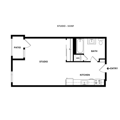 S7 Floor Plan at The Dillon II at Silver Lake, Los Angeles, CA