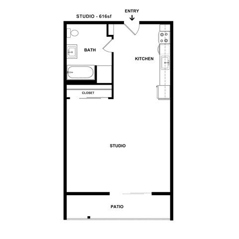 S5 Floor Plan at The Dillon II at Silver Lake, Los Angeles, CA 90026