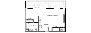 A3 Floor Plan at The Dillon, California, 90026