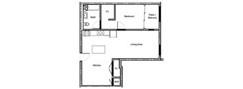 B1 Floor Plan at The Dillon, Los Angeles, CA 90026
