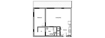 B3 Floor Plan at The Dillon, Los Angeles, 90026