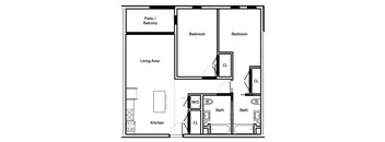 C2 Floor Plan at The Dillon, California