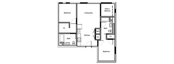 C5 Floor Plan at The Dillon, Los Angeles, CA