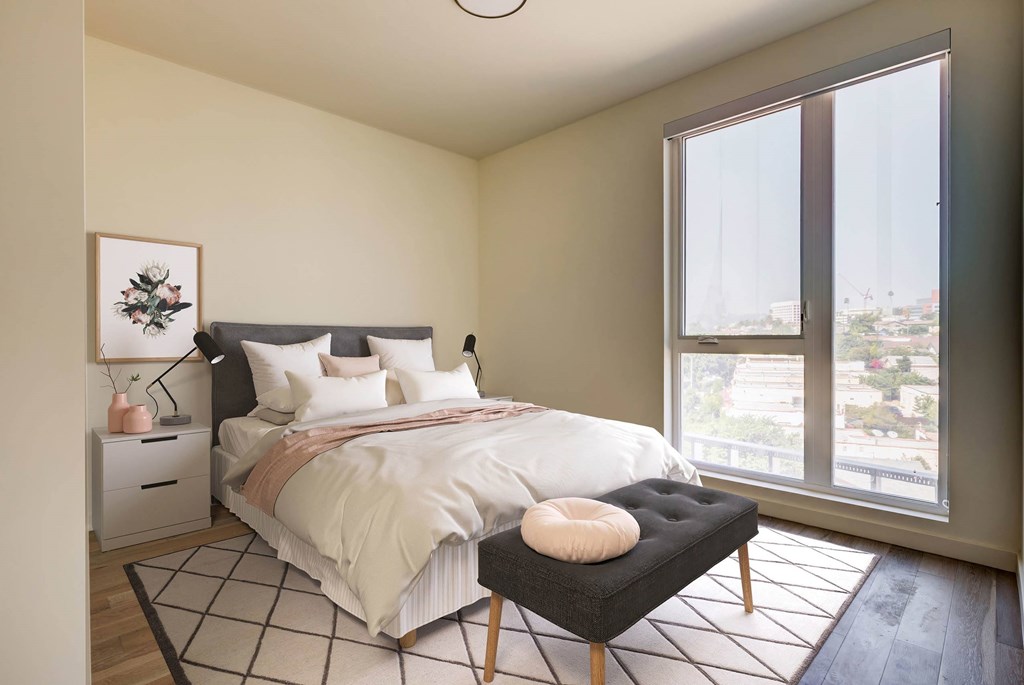 Large Bedroom at Junction 4121, Los Angeles California