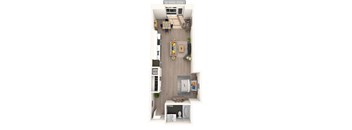 A1 Floor Plan at 2231 S Western, California