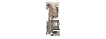 A2  Loft Studio A Floor Plan at 2231 S Western, California