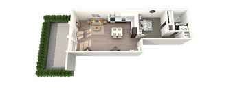 A2 Studio B Floor Plan at 2231 S Western, Los Angeles