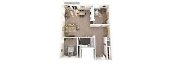B2 Floor Plan at 2231 S Western, Los Angeles, CA 90018