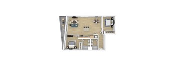 B1 Floor Plan at 2221 S Western, Los Angeles, CA 90018