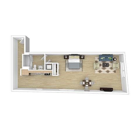 S2 Floor Plan at 2221 S Western, Los Angeles California
