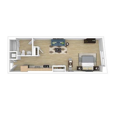 S3 Floor Plan at 2221 S Western, California, 90018