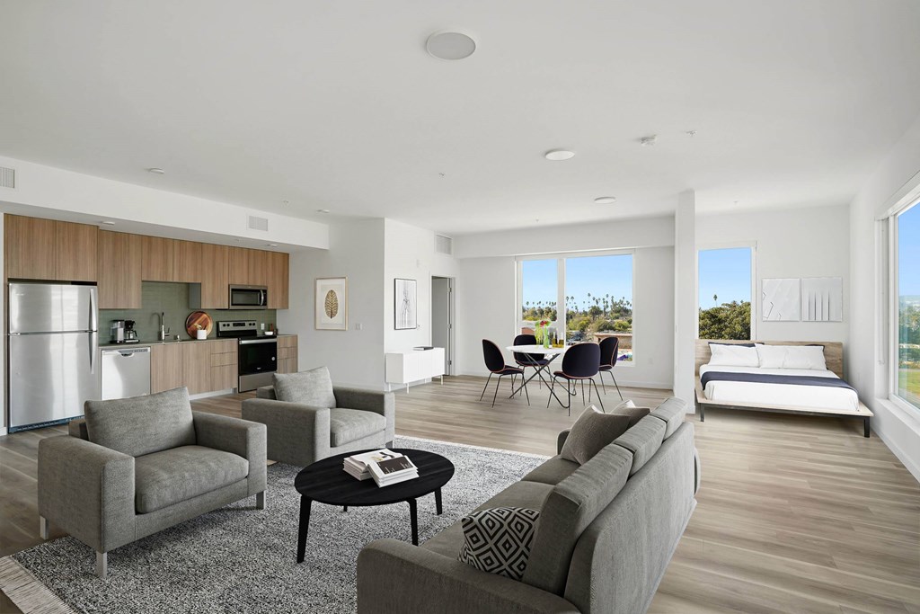 A modern living room at 2221 S Western, California