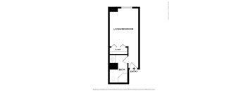 Efficiency Floor Plan at Hollywood Ardmore, Los Angeles, 90028