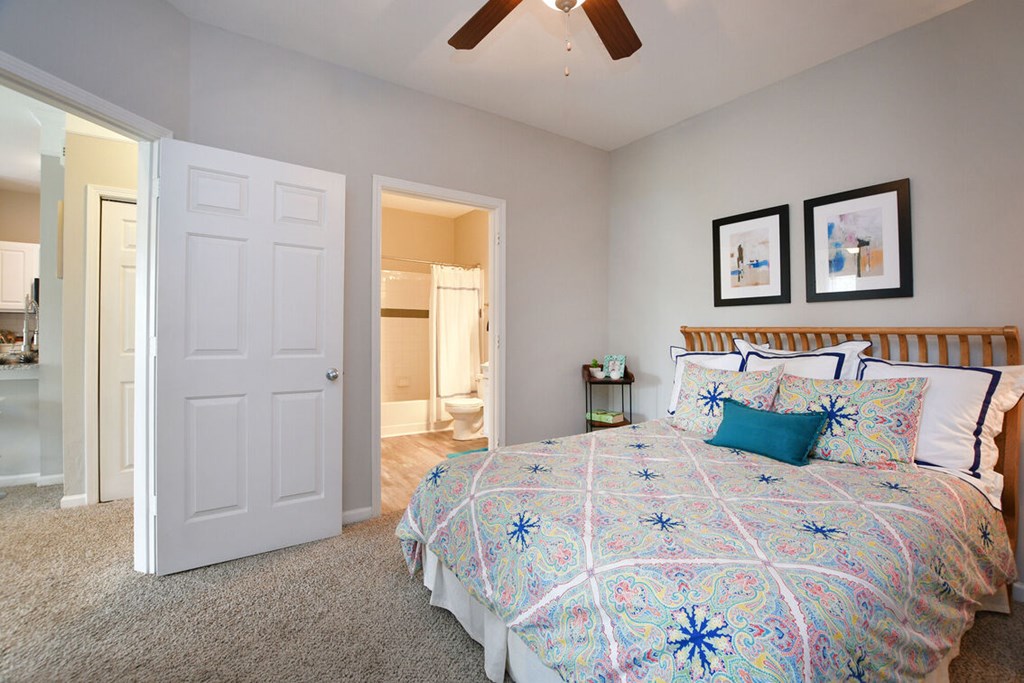 Comfortable Bedroom at Braxton Woods Lake, Greenville South Carolina