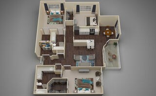 Flemming Floor Plan at Braxton Woods Lake, Greenville, SC 29607