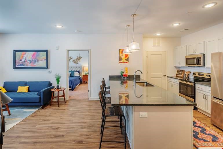 Kitchen Unit at Riverside Flats at Aberfoyle Village, Belmont