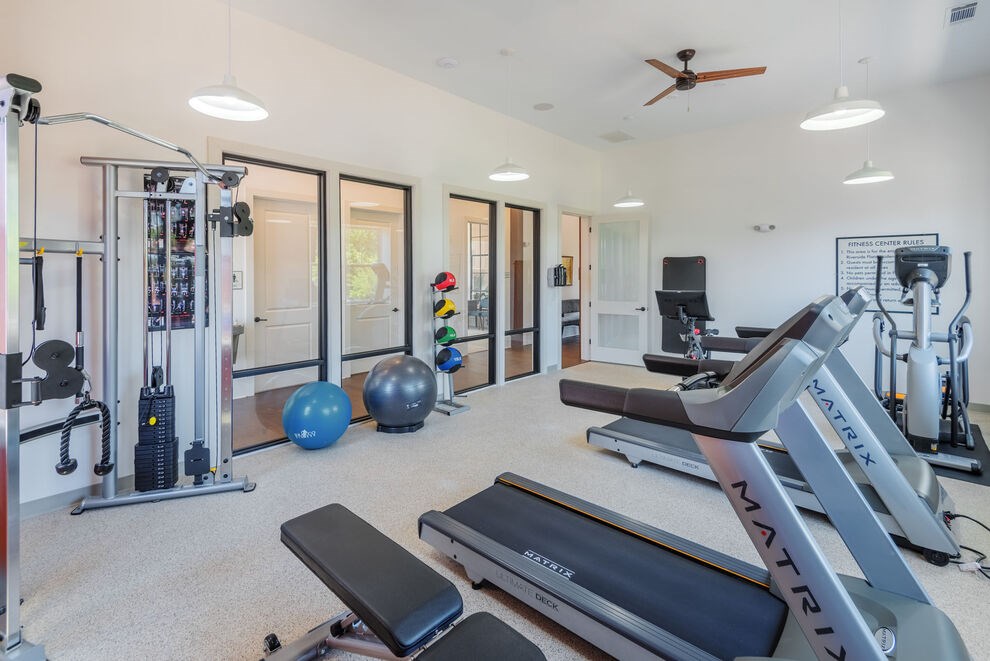 Gym at Riverside Flats at Aberfoyle Village, Belmont