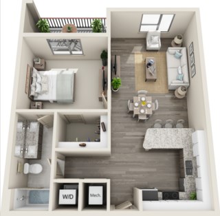 A1 Floor Plan at Mariner Grove, Savannah, GA