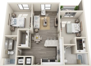 B1 Floor Plan at Mariner Grove, Savannah, Georgia