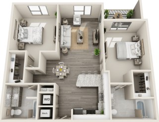 B2 Floor Plan at Mariner Grove, Savannah